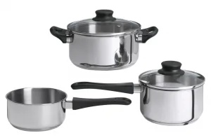 Ikea: $14.99 ANNONS 5-piece cookware set, glass/stainless steel