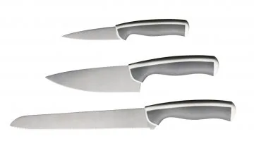 Ikea: $7.99 ÄNDLIG 3-piece knife set, light gray/white