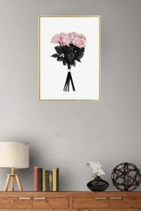 Amazon: $3.24 Flower Bouquet Canvas Painting Art Poster Wall Picture