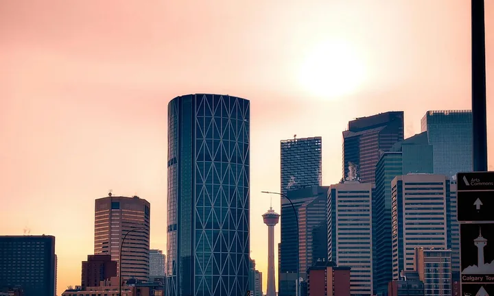 Calgary skyline for moving services in Calgary