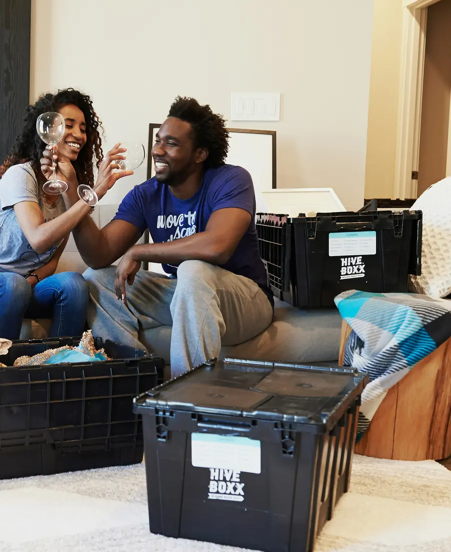 Happy Burnaby customers at home after moving day