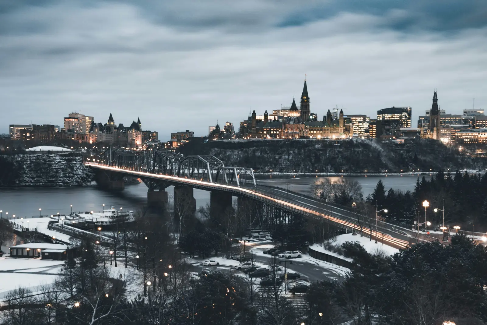 Bridge and river view near Gatineau